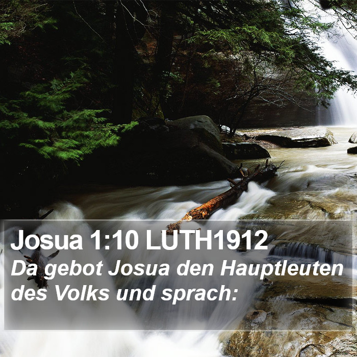 Josua 1:10 LUTH1912 Bible Study