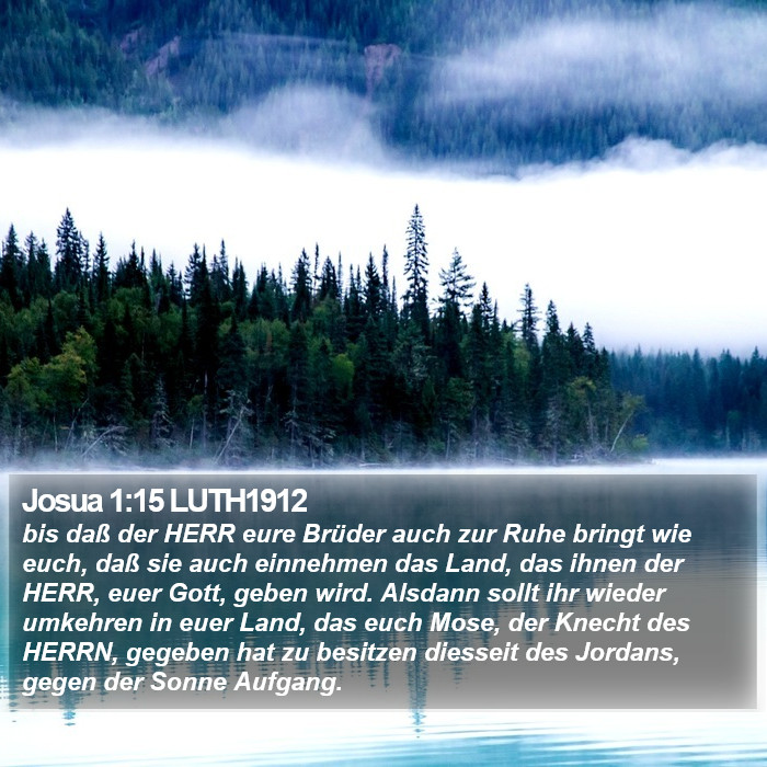 Josua 1:15 LUTH1912 Bible Study