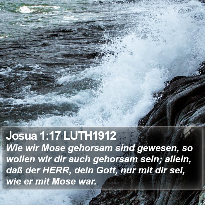 Josua 1:17 LUTH1912 Bible Study