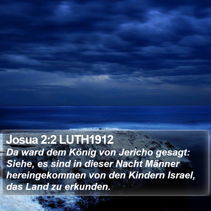 Josua 2:2 LUTH1912 Bible Study