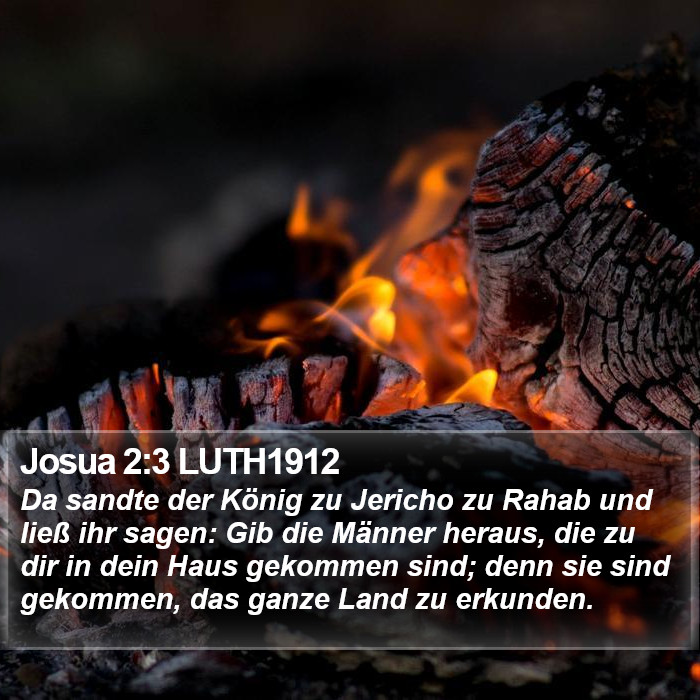 Josua 2:3 LUTH1912 Bible Study