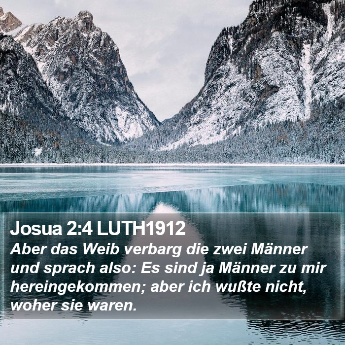 Josua 2:4 LUTH1912 Bible Study