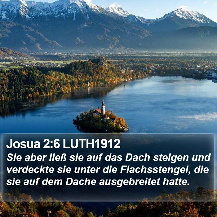 Josua 2:6 LUTH1912 Bible Study