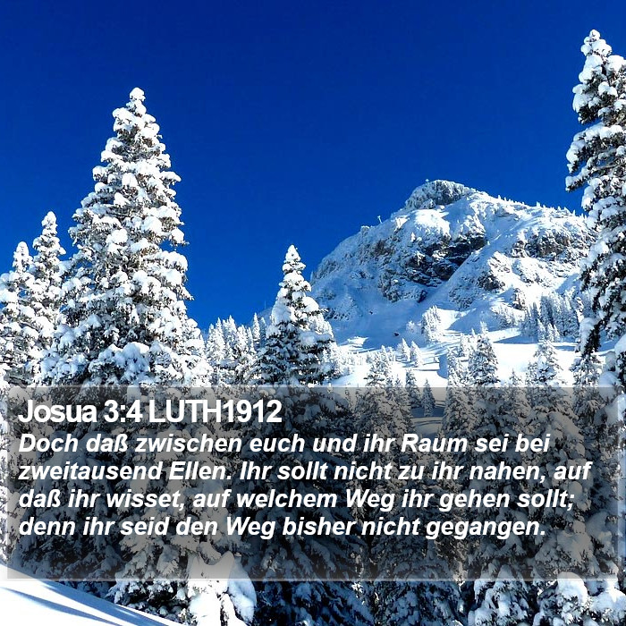 Josua 3:4 LUTH1912 Bible Study