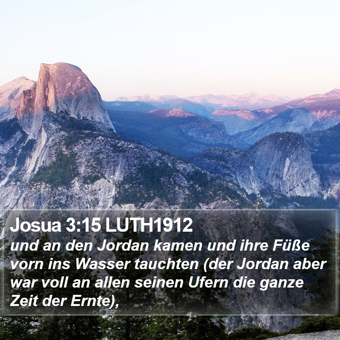 Josua 3:15 LUTH1912 Bible Study