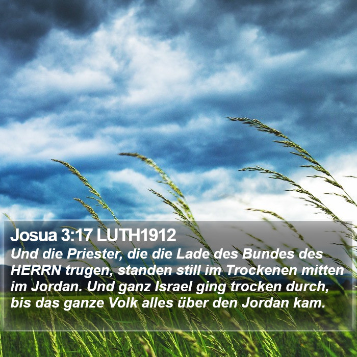 Josua 3:17 LUTH1912 Bible Study