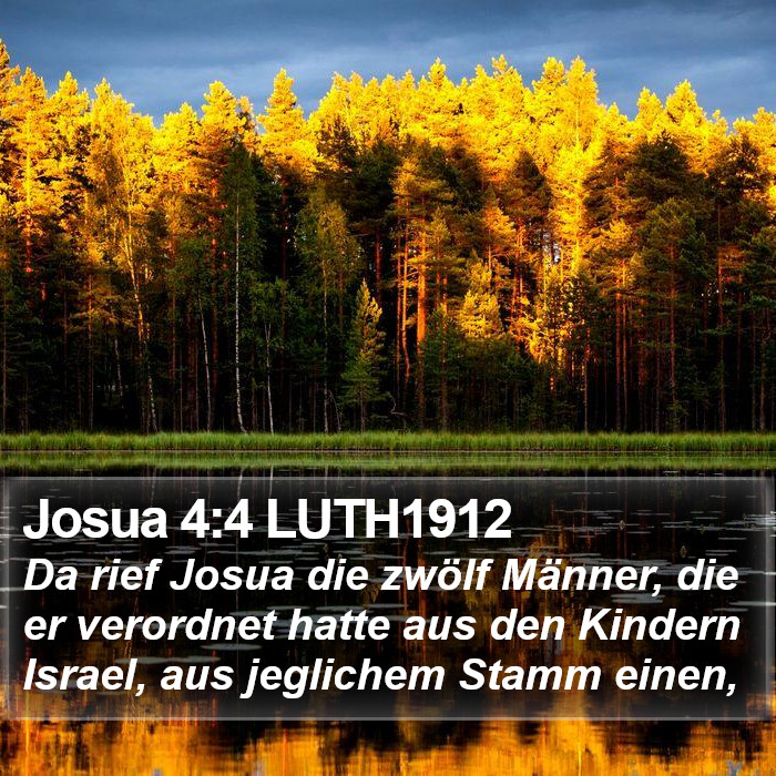 Josua 4:4 LUTH1912 Bible Study