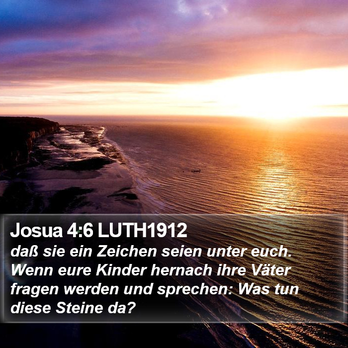 Josua 4:6 LUTH1912 Bible Study