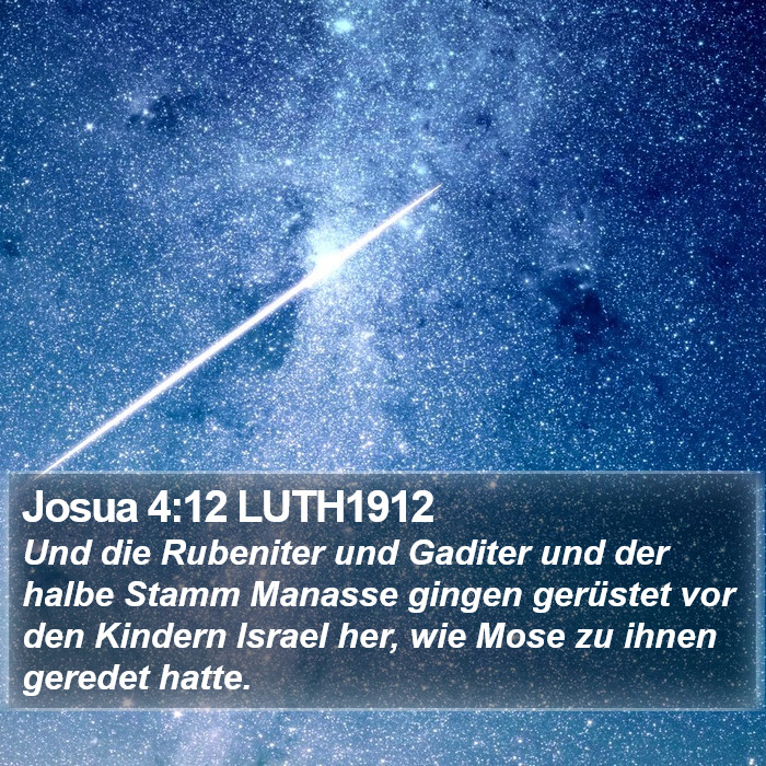 Josua 4:12 LUTH1912 Bible Study