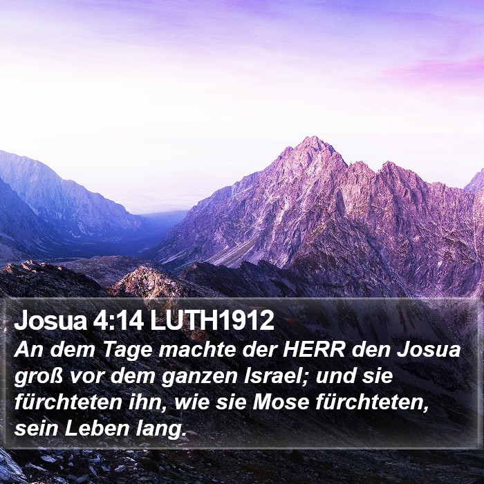 Josua 4:14 LUTH1912 Bible Study