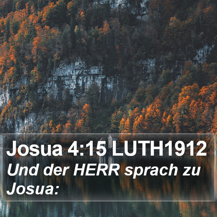 Josua 4:15 LUTH1912 Bible Study