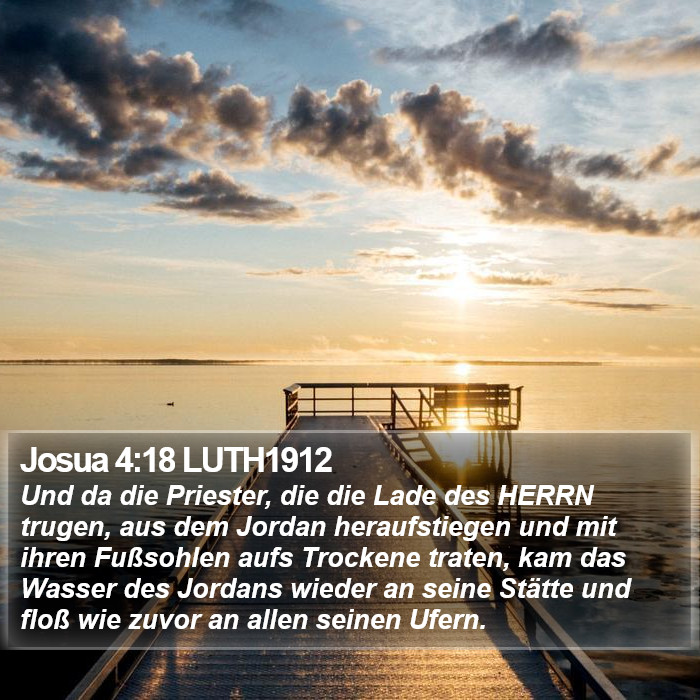 Josua 4:18 LUTH1912 Bible Study