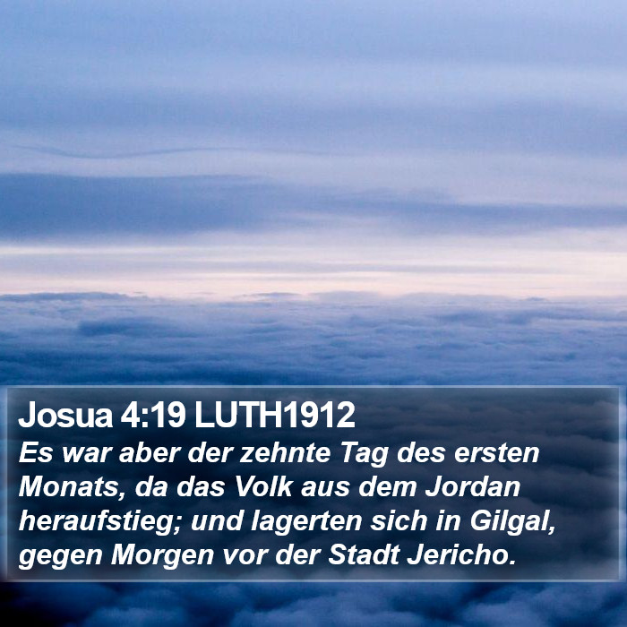 Josua 4:19 LUTH1912 Bible Study