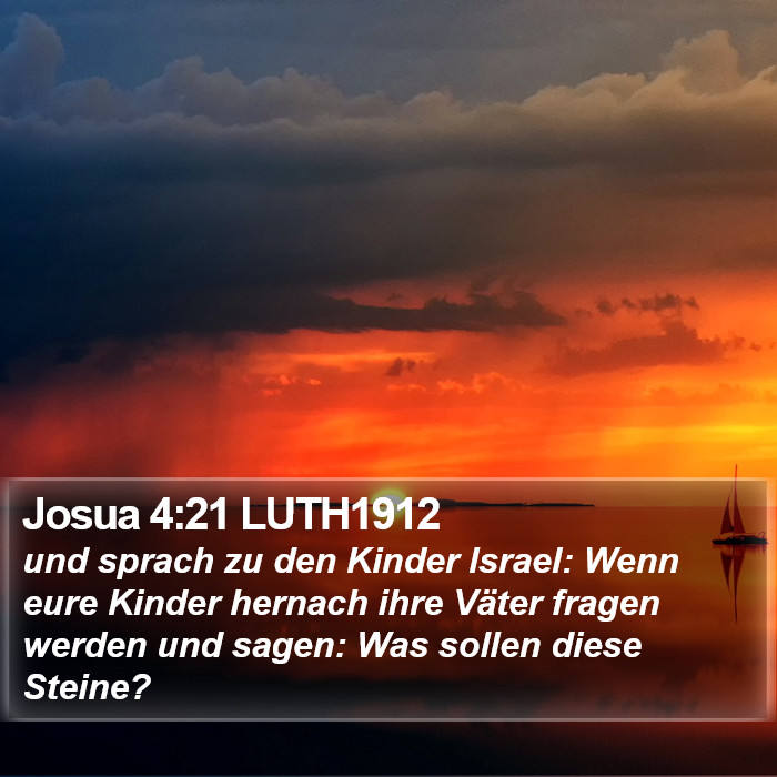 Josua 4:21 LUTH1912 Bible Study