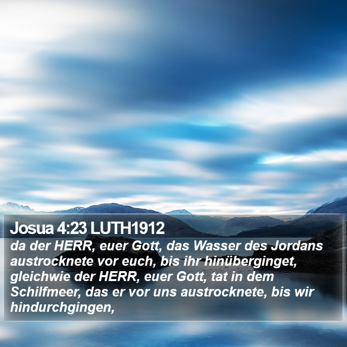 Josua 4:23 LUTH1912 Bible Study