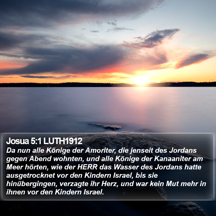 Josua 5:1 LUTH1912 Bible Study