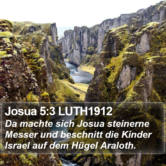 Josua 5:3 LUTH1912 Bible Study