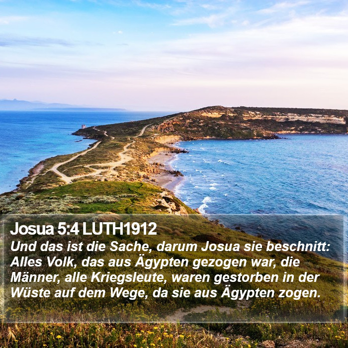 Josua 5:4 LUTH1912 Bible Study