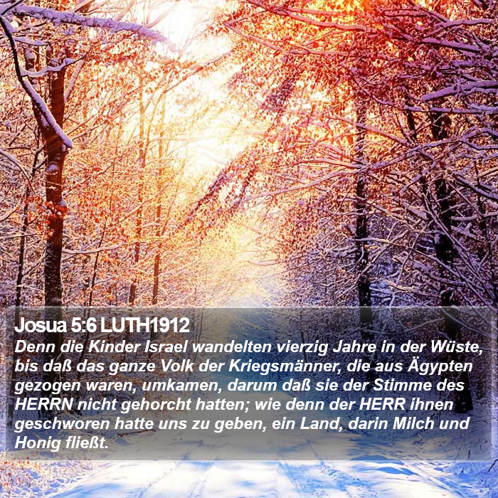 Josua 5:6 LUTH1912 Bible Study