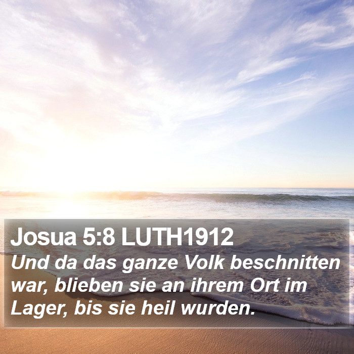 Josua 5:8 LUTH1912 Bible Study