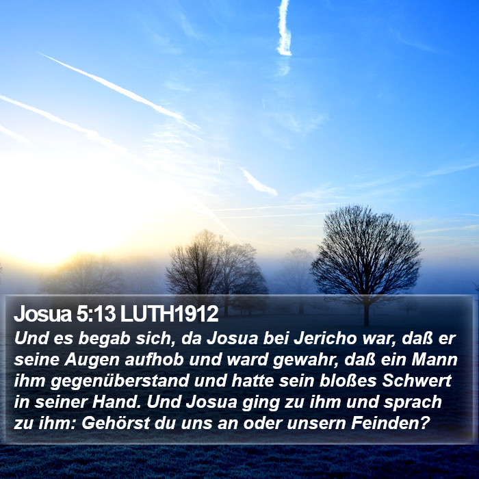 Josua 5:13 LUTH1912 Bible Study