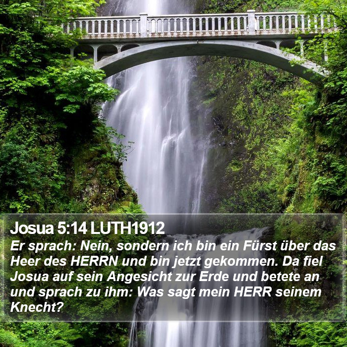 Josua 5:14 LUTH1912 Bible Study