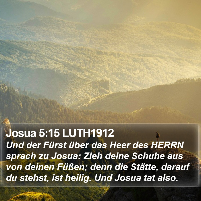 Josua 5:15 LUTH1912 Bible Study