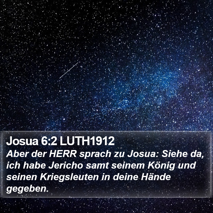 Josua 6:2 LUTH1912 Bible Study