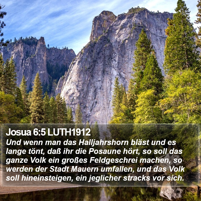Josua 6:5 LUTH1912 Bible Study