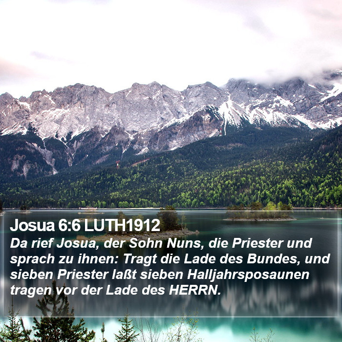 Josua 6:6 LUTH1912 Bible Study