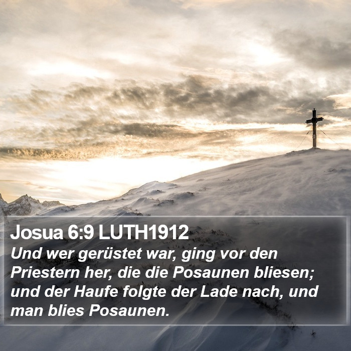 Josua 6:9 LUTH1912 Bible Study