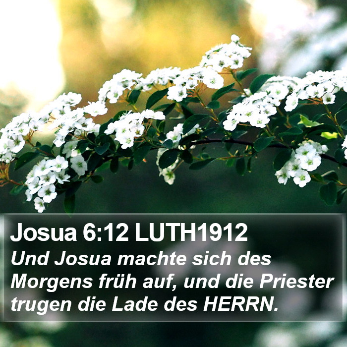 Josua 6:12 LUTH1912 Bible Study