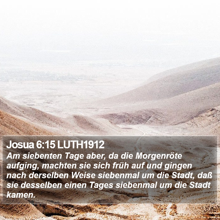 Josua 6:15 LUTH1912 Bible Study