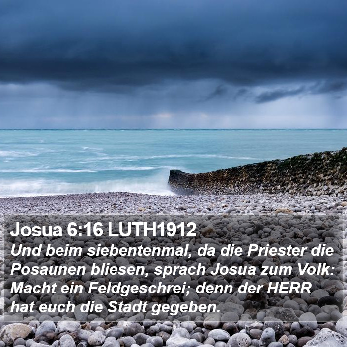 Josua 6:16 LUTH1912 Bible Study