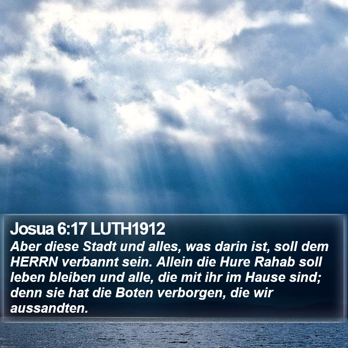 Josua 6:17 LUTH1912 Bible Study