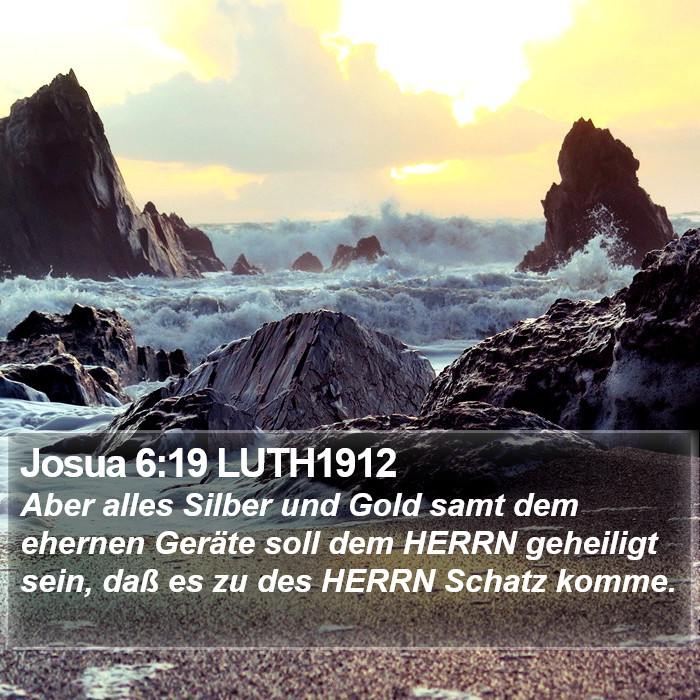 Josua 6:19 LUTH1912 Bible Study