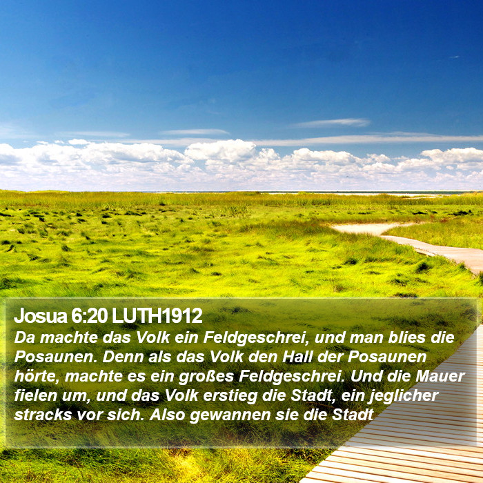 Josua 6:20 LUTH1912 Bible Study