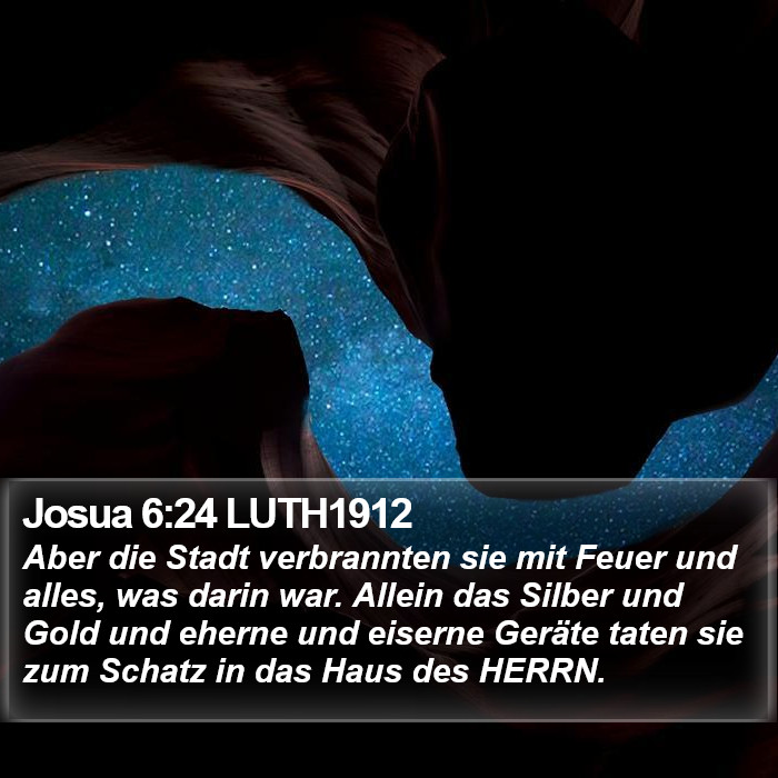 Josua 6:24 LUTH1912 Bible Study