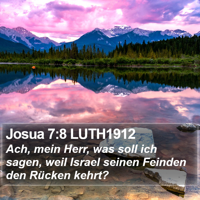 Josua 7:8 LUTH1912 Bible Study