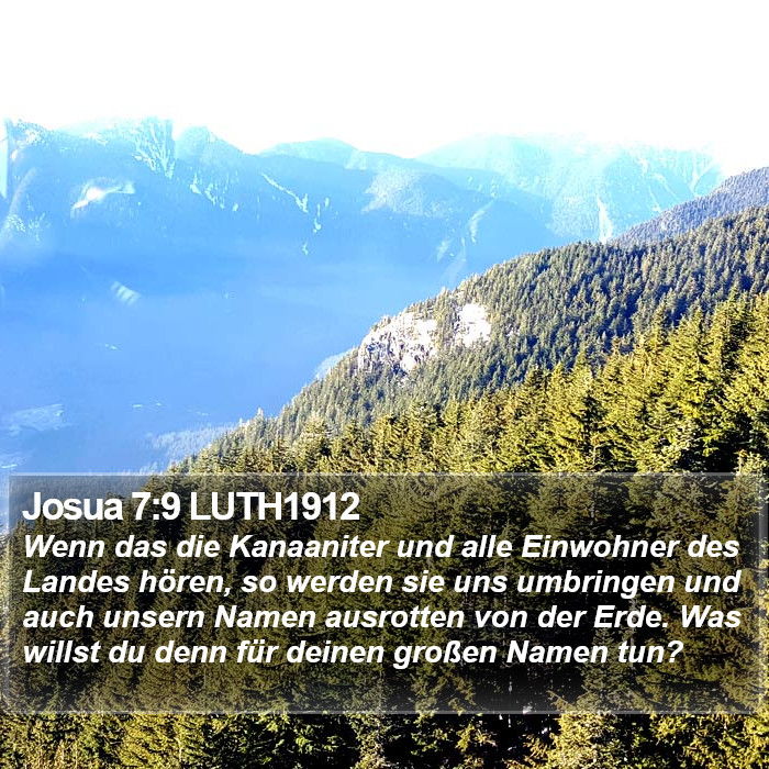 Josua 7:9 LUTH1912 Bible Study