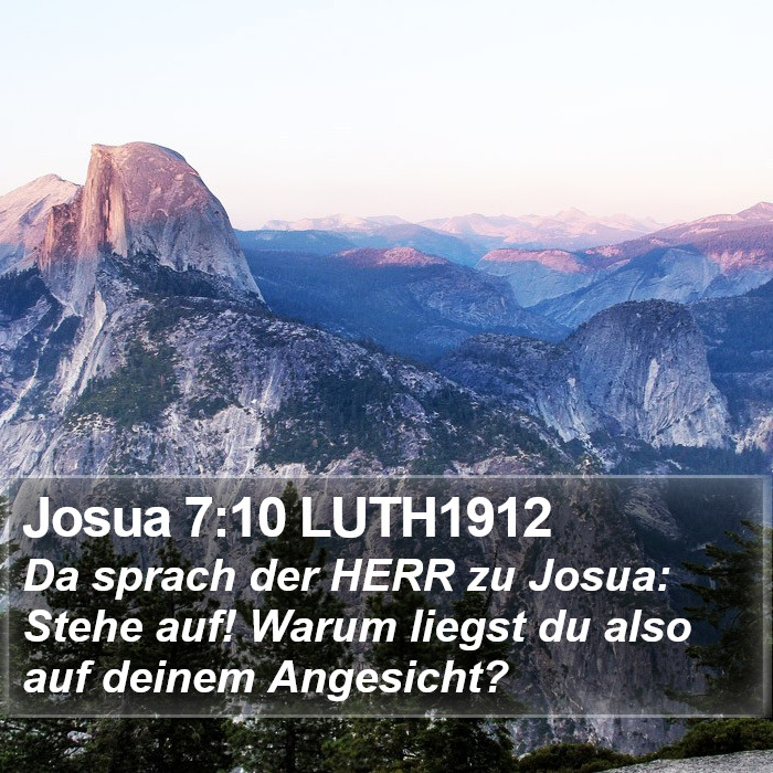 Josua 7:10 LUTH1912 Bible Study