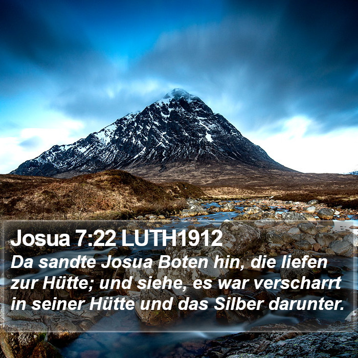 Josua 7:22 LUTH1912 Bible Study