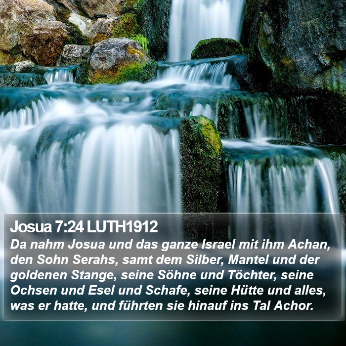 Josua 7:24 LUTH1912 Bible Study