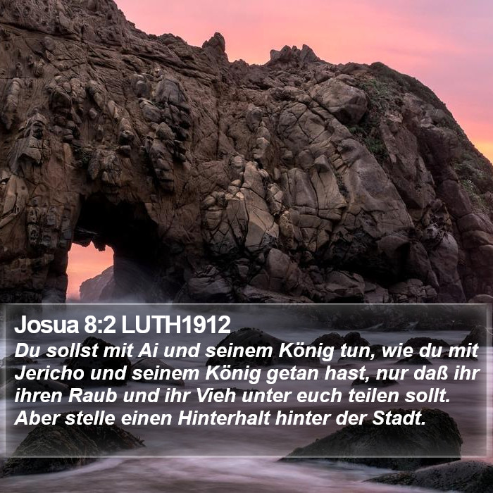 Josua 8:2 LUTH1912 Bible Study