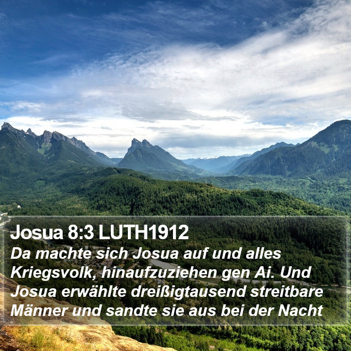 Josua 8:3 LUTH1912 Bible Study