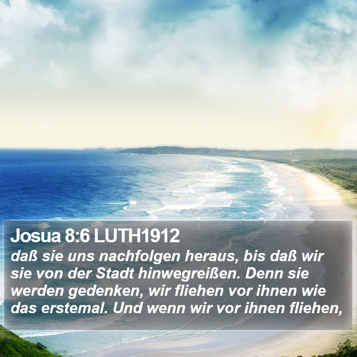 Josua 8:6 LUTH1912 Bible Study