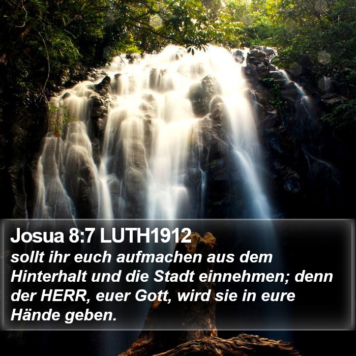 Josua 8:7 LUTH1912 Bible Study