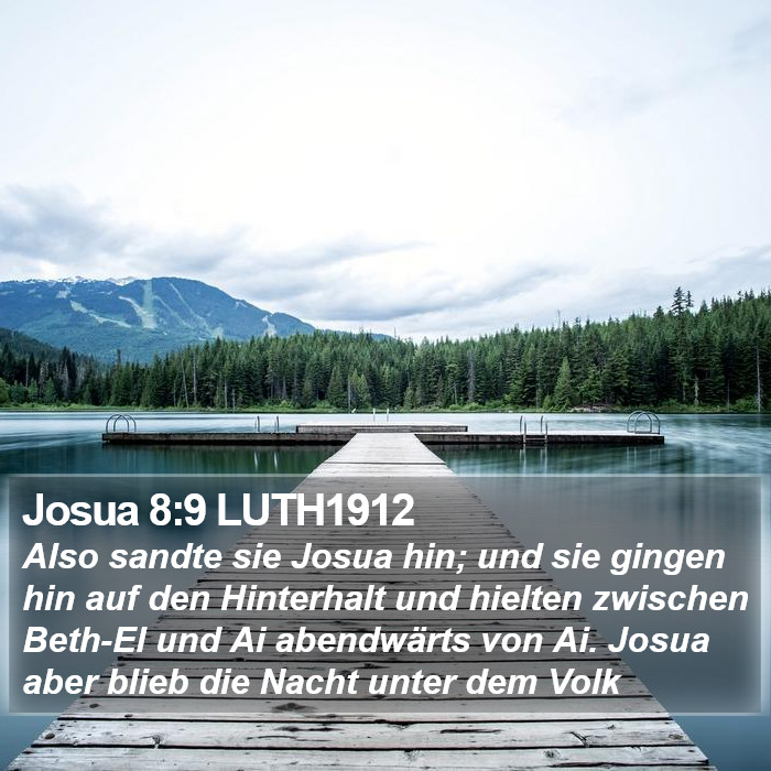 Josua 8:9 LUTH1912 Bible Study