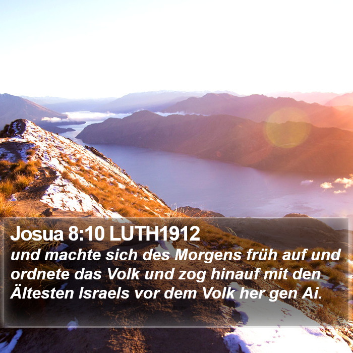 Josua 8:10 LUTH1912 Bible Study