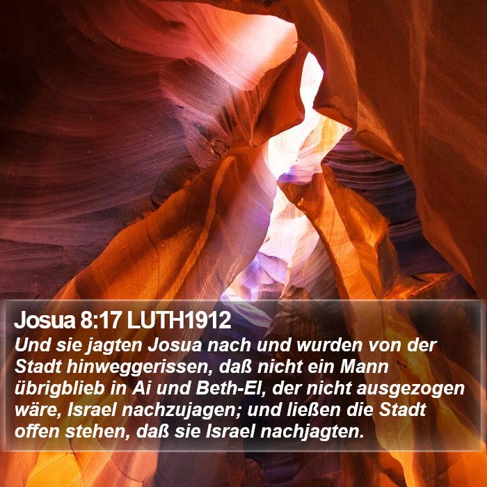 Josua 8:17 LUTH1912 Bible Study